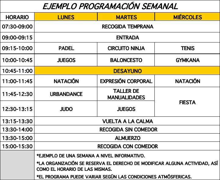 Campus Deportivo Semana Santa en Las Palmas